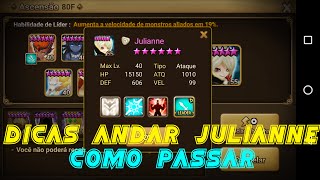 Como Passar TOA Andar Julianne + 2 Artamiel - Summoners War