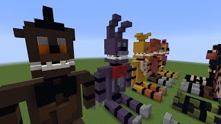 Minecraft FNAF Plush | FNAF 4 Nightmares (Speed Build)
