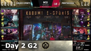 KaBuM! e-Sports vs PENTAGRAM | Day 2 LoL MSI 2018 Play-In Group Stage | KBM vs GPM