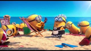 Minions enjoying at beach....Despicable Me 2