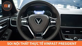 SỜ THỰC TẾ NỘI THẤT VinFast President tại đại lý - Da mịn, xịn sò hơn nhiều Lux SA |Yêu Xe|