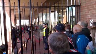 Newcastle players arriving - Sunderland v Newcastle 21st October 2012