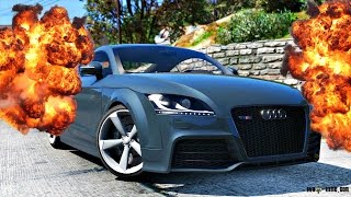 GTA 5:ВЗРЫВ 25 МАШИН AUDI TT