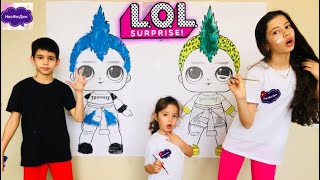 ГИГАНТ 3 МАРКЕРА Челлендж 2 / GIANT 3 MARKER Challenge XXL / Кукла ЛОЛ цвет настроения СИНИЙ