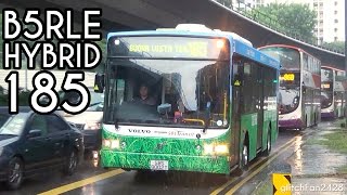 [SBST] New Volvo B5RLE Hybrid Bus on Trial - SBS8002T on Service 185
