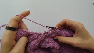 7. Поднятие петель из линии горловины