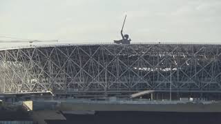 Volgograd / Волгоград. Строительство стадиона "Volgograd Arena" и Набережная (сентябрь 2017)