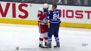 Peter Holland vs Anthony Mantha Oct 2, 2015