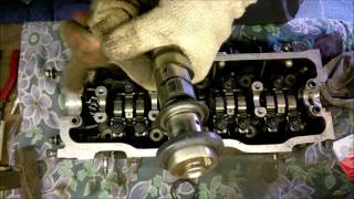 Притирка клапанов и  сборка головки  блока  цилиндров Toyota Carolla