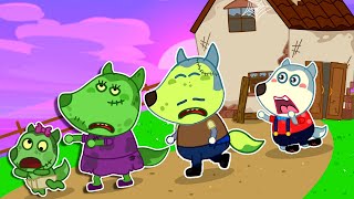 Oh No! Family Wolf Became Zombies? - Zombie Is Coming! | Kids Stories About Family | @mommywolf