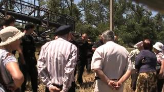 рейдерский захват земель СПК "Колос" в ст. Нововеличковской 01.07.2014 г.