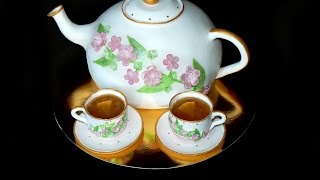 Торт чайник из мастики. Подробный МК - Teapot Cake -Torta de la masilla
