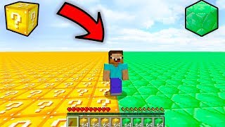 КАК ВЫЖИТЬ НУБУ В МИРЕ ЛАКИ БЛОКОВ И ИЗУМРУДОВ В МАЙНКРАФТ? КАК ВЫЖИТЬ В MINECRAFT? МУЛЬТИК