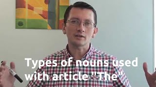Категории существительных с артиклем "the" в английском языке