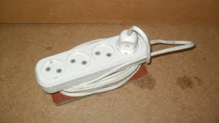 Самоделки. Удлинитель.Нomemade extension plug-wire 2