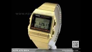 Casio Vintage Style Data Bank Golden Digital Watch DB-380G-1, DB380G