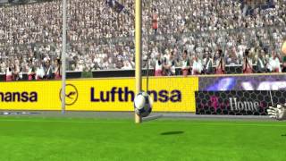 Eric Cantona goal,Classic France vs Classic Brazil,Pro Evolution Soccer 2009 HD