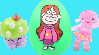 Huevo Play Doh Sorpresa de Mabel de Gravity Falls Bob Esponja Doctora Juguetes Shopkins