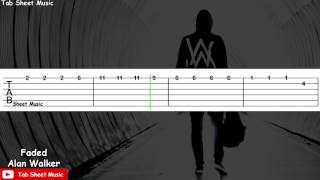 Alan Walker-Faded-guitar tab sheet