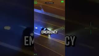 Thief Narrowly Rescued from Train Crash After Stealing Cop Car #Shorts