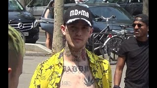 Lil Peep @ Paris Fashion Week June 22, 2017 show Rick Owens / Juin #PFW