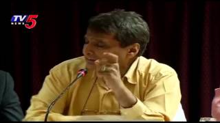 Suresh Prabhu Talks to Media after Railway Budget 2015 : TV5 News