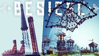 Besiege - Largest Weapon Designs - Castle Net, Rocket Vacuum Drone & More! - Besiege Best Creations