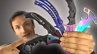 ВЫ ТАКОГО ЕЩЕ НЕ ВИДЕЛИ ОЧЕНЬ МНОГО КРУТЫХ НОЖЕЙ ИЗ КС:ГО / СТАТУС ТЕСТ