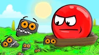 КРАСНЫЙ ШАРИК 4: ПОЛ ЭТО ЛАВА ЧЕЛЛЕНДЖ ШАР мультик игра   RED BALL 4 Volume 5 INTO THE CAVE