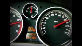 opel astra h 190km/h in 3rd gear (NOT FULL THROTTLE)