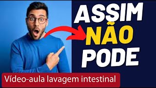 Procedimento de enema - Educacional