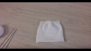 Шапка с ушками детская.