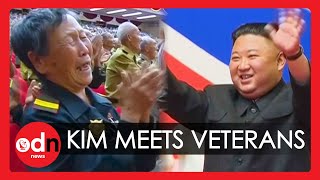 Kim Jong-un Meets Elderly War Veterans to Mark End of Korean War