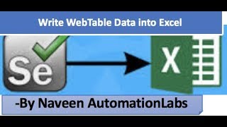 Write WebTable values into Excel Sheet in Selenium with Apache POI API
