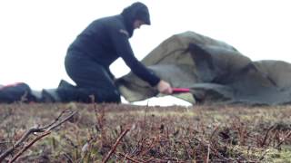 Little pitch of the MLD Trailstar in lovely weather on Wormstones, trying out the OookDoor