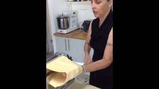 פסטה בבית,רידוד פסטה במכונה, HOMEMADE PASTA