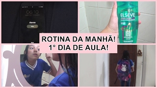 MINHA ROTINA DA MANHÃ PRO 1° DIA DE AULA! #ESPECIALVOLTAÀSAULASDABELA #7