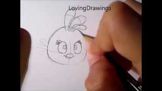 Angry Birds- Learn to draw the Pink Bird (Stella)