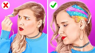 TIPS DAN TRIK KEREN SEPUTAR RAMBUT|| DIY Kiat dan Tips Rambut Warna-Warni ala 123 GO Like!