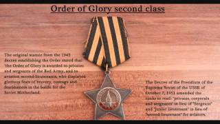 Боевые награды 4: Орден Славы  II и III степени Order of Glory Ruhmesorden