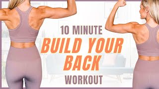 BUILD YOUR BACK AT HOME - The BEST Build Back Workout | Rebecca Louise