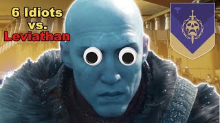 6 Idiots Vs  Leviathan Raid! Funny Random Moments, Rage & Rants