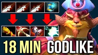 NEW META Build Carry Pangolier 18 Min Godlike vs 9k AM Epic Gameplay 7.07 Dota 2
