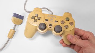 I restored extremely yellowed Dualshock controller for my PSone - Playstation restoration