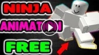 How to get the free ninja animation package in roblox for free 100% legit