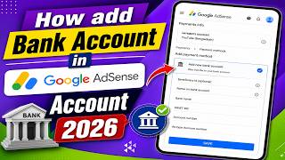 How add Bank Account on UK Google Adsense Account and Get Verified ?