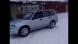 Subaru Forester SG5 вытягивает короллу 110