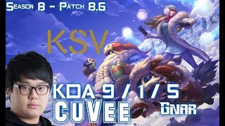 KSV CuVee GNAR vs JAX Top - Patch 8.6 KR Ranked