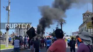 Chile: Streets on fire, roads blocked amid anti-migrant protest in Iquique