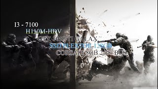GTX 1050TI | I3-7100 | Performance Test & Gameplay | Rainbow Six Siege |